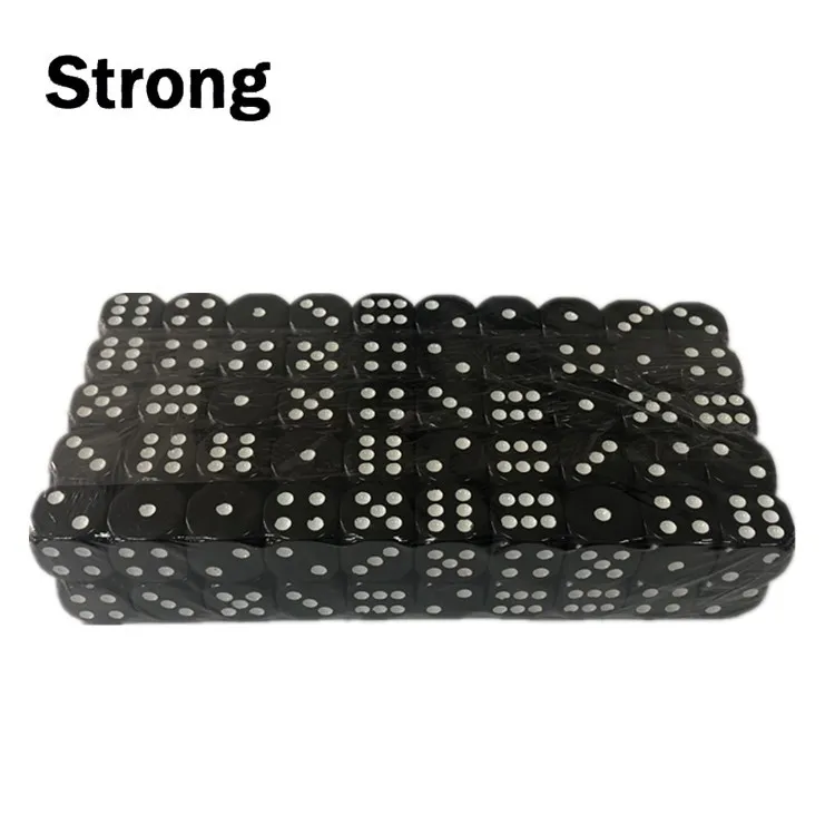Wholesale 6 Sided Dice Acrylic D6 Dice Dot Dice With Various Sizes