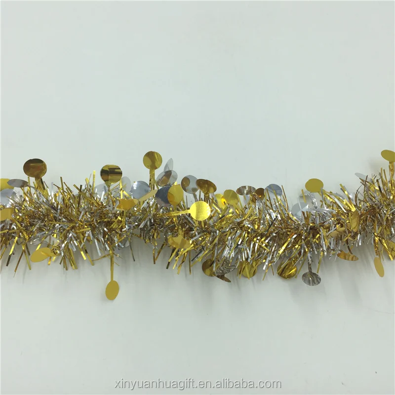 Factory Directly Gold Lead Tinsel Garland Christmas Tree Tinsel Icicles