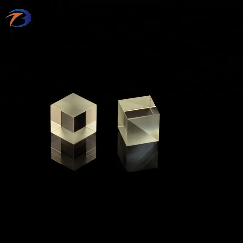 China optical glass cube beamsplitter, 10mm 20mm 25.4mm 30mm polarized beamspliter