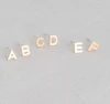 Custom High Quality Stainless Steel Girl Alphabet Earring Initial Studs Earrings