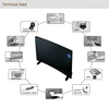 Electrical ultra tempered Glass Radiator decorative air convector with aluminum feet