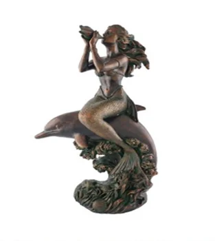 mermaid resin statue