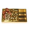 wedding cardboard paper luxury gold snack bonbon sweets candy truffle chocolate gift drawer boxes packaging with divider insert