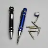 Pen Shaped Pocket Precision Mini Screwdriver with Led Flashlight
