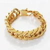 OUMI Simple Style Design Bulk Custom 12mm Width Chain Cheap gold bracelet 18k Bracelet Stainless Steel Bracelet For Men