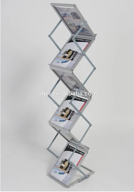 Free Standing Acrylic Brochure Holders Magazine Stand Literature Holder ...