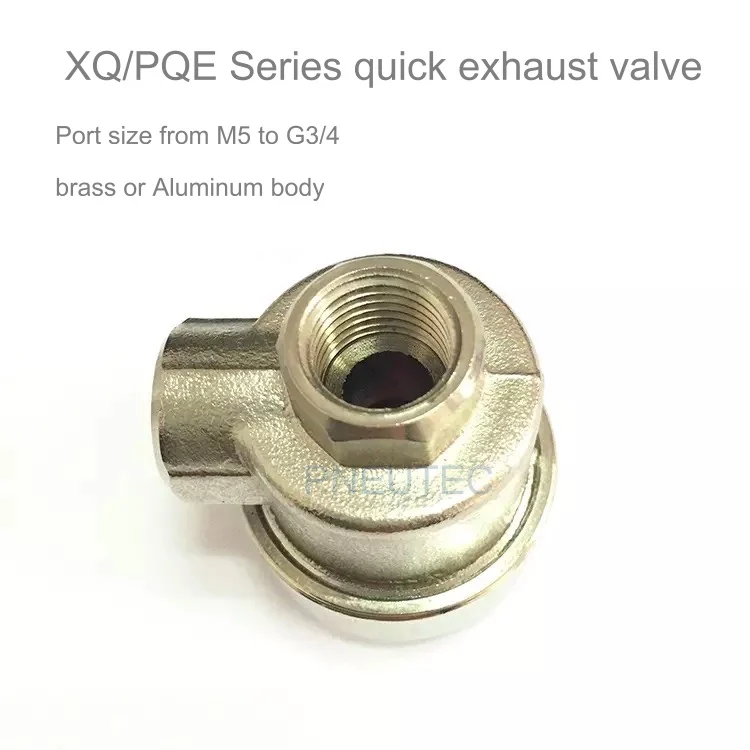 Xq Kkp Pqe Series Female M5 1/8" 1/4'' 3/8" 1/2" Aluminum Pneumatic
