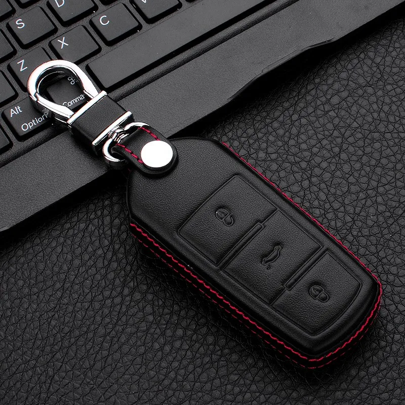 Dos Auto Car Key Case For Vw Passat Cc,4d Genuine Leather New Stylish Car Key Case For Vw Cc