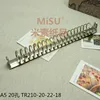 metal file clip mini 20 ring binder parts /30 ring binder/26 clip & leather ring binder