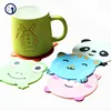 Unique Promotion PVC rubber cartoon embossed logo PVC cup coaster