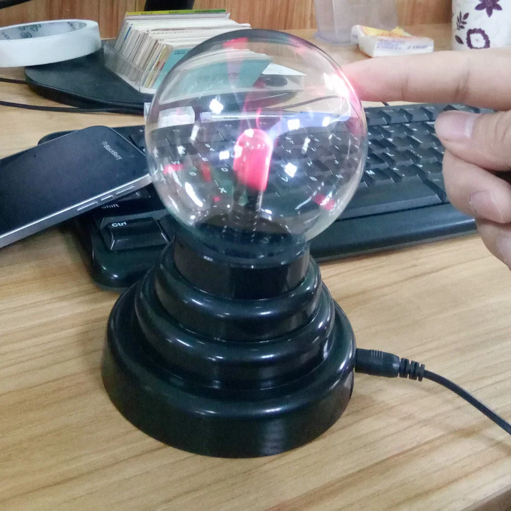 3inch USB Plasma Ball Sphere Light Magic Crystal Lamp static electricity Touch Sensitive negative ion Magic light