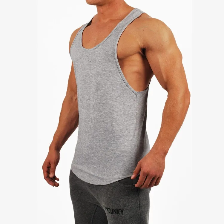 Men Gym Singlet Open Side Sexy Athletic Running Plus Size Cotton ...