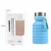 Wholesale Folding Sports Bottle Silicone Foldable Water Bottle for Promotional