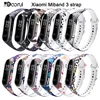 BOORUI Fashional Miband 3 Accessories varied flowers miband3 wrist strap silicone replacement for xiaomi miband 3 smartbands