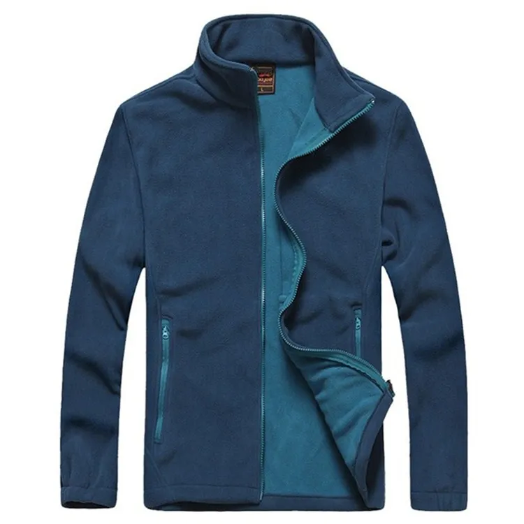 blue fleece jacket