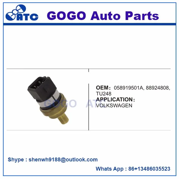 For Audi A4 A4q Engine Coolant Temperature Sensor Oem 058919501a