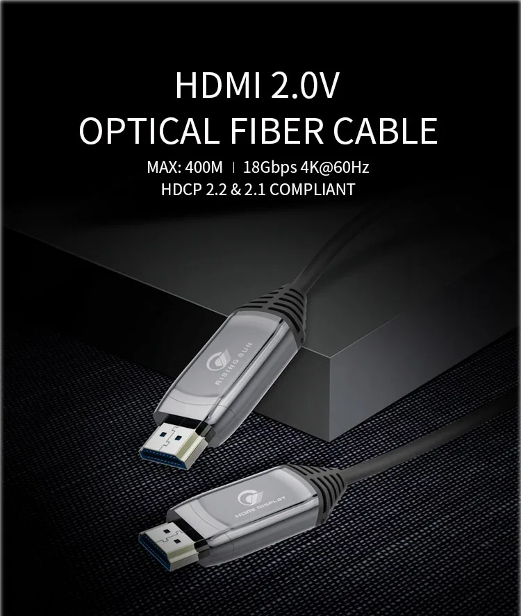 Hdmi Aoc Cable Supply 10m 15m 50m 100m 200m 400m Hdmi Roll Support 4k