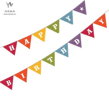 Colorful Triangle Bunting Flag Custom Design Banners Buy High