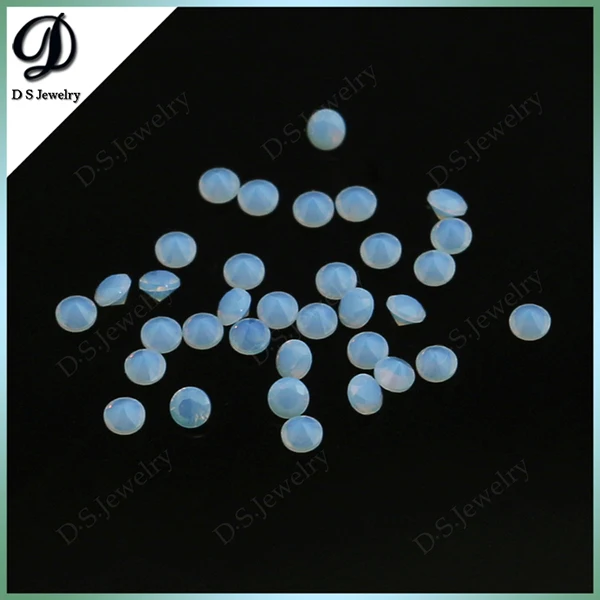 Lab Grown Stone Round Nano Spinel Aqua Blue 234 For Jewelry Making