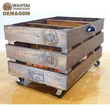 wooden crates with lids for sale