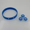 100% silicone wristband with buttons silicone button bracelets
