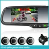 4.3 inch parking sensor mirror monitor with AV in + learning mode sensor + auto detect problems