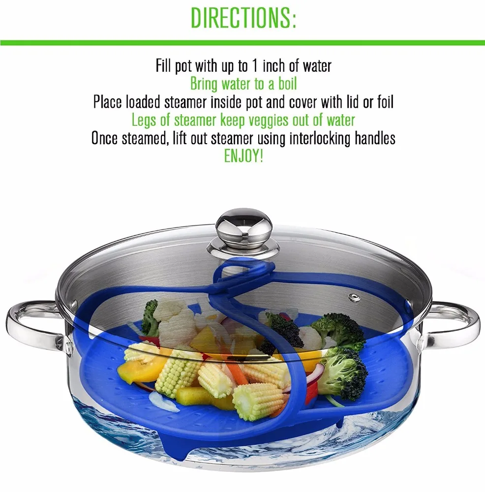 Heat Resistant Microwave Steamer With Food Grade Silicone Food Steamer Buy Food Steamer,Heat