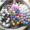 Children bath ball toy plastic colorful ball 70mm black white clear pink ball pit balls white
