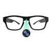 High Tech P2P Spy Gadgets Glasses Replaceable Glasses Battery Legs Loop Recording Mini Body Camera LAN P2P Live Streaming