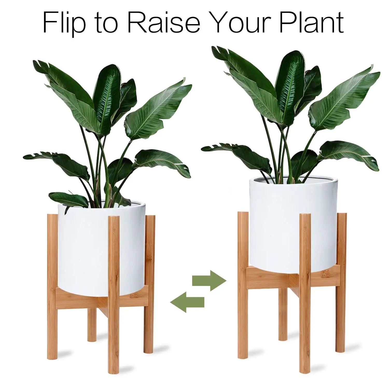 Bamboo Plant Stands - Adjustable, Stylish, and Eco-friendly