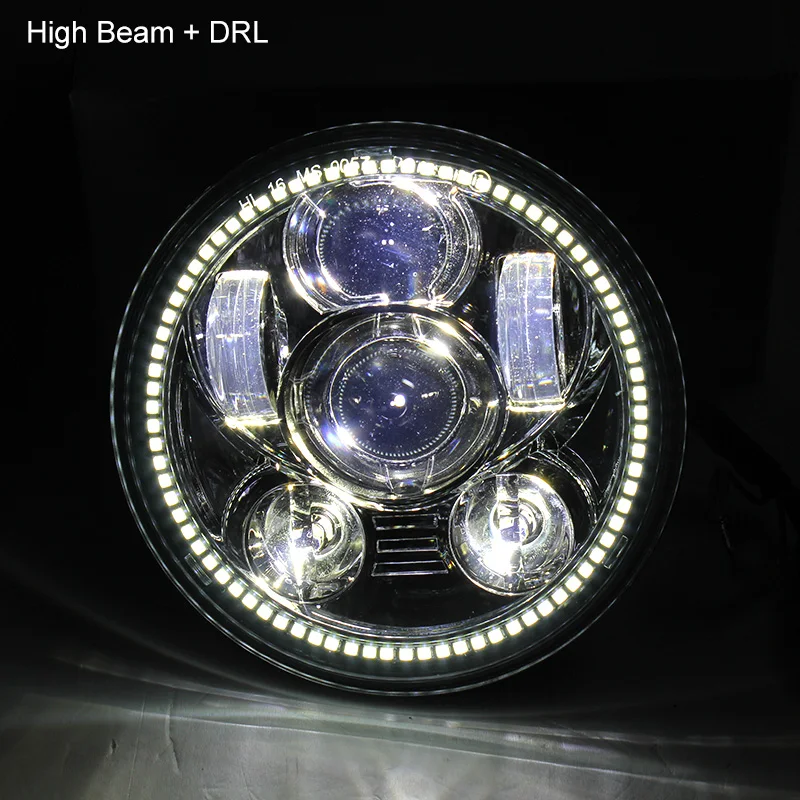 5.75 inch Led Headlight High Low Beam DRL with Bracket Compatible with VTX 1800 VTX 1300 Motorcycle