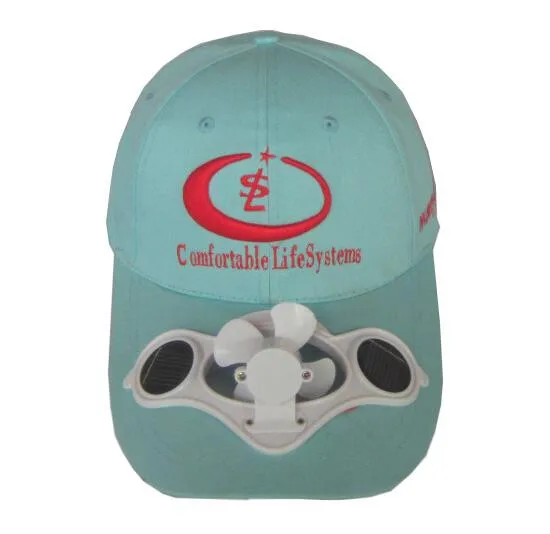 Solar Power Hat Cap With Cooling Fan for Outdoor Golf Baseball