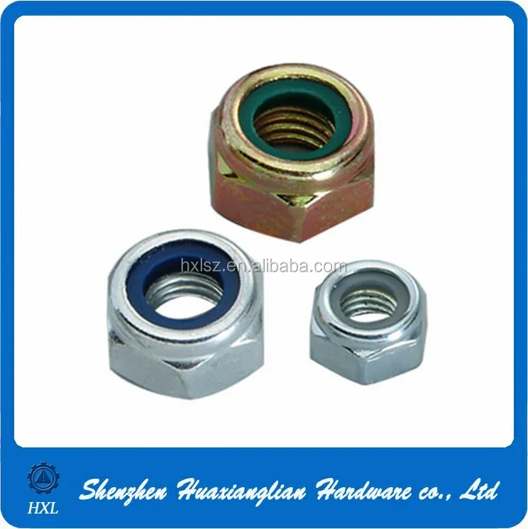 Din985 White Blue Nylon Insert Spiral Lock Nut M3m48 Buy Spiral Lock Nut,Nylon Lock Nut,Lock