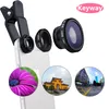 Hot sale Fisheye Lens 3 in 1 Fish Eye Wide Angle Macro Camera Lens for samsung galaxy j5 j7 a5 a7 s8 s7 s6