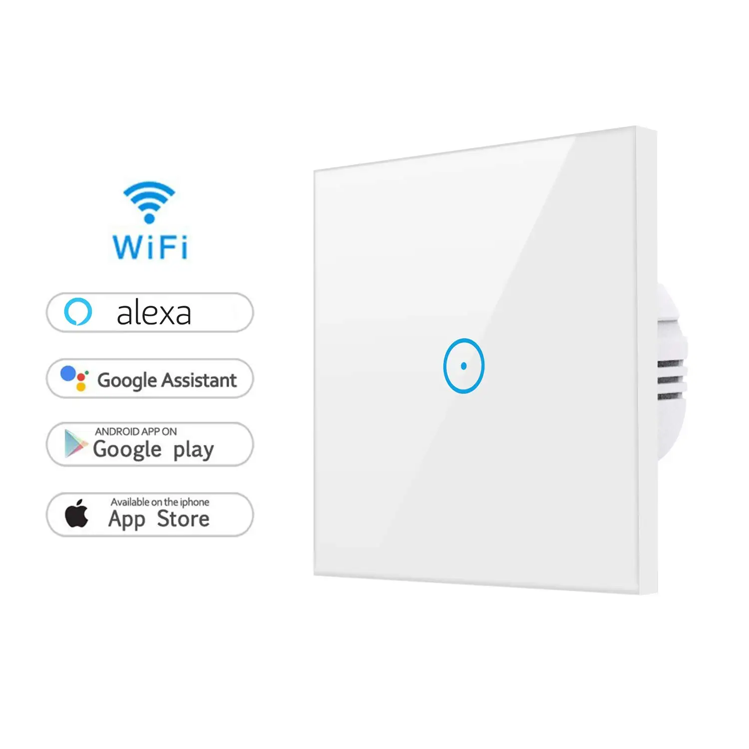 Eu/uk Tuya Smart Android App Controlled Light Switch Uk/ Smart Wifi Light Switch Buy Wifi