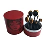 Good quality CMYK printed cosmetic makeup brush round packing box make up brush wholesale