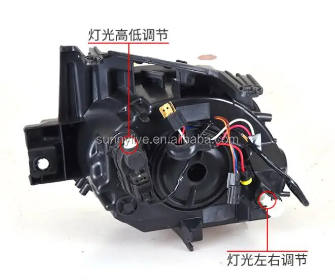 For NISSAN Juke for Infiniti ESQ LED Head Light Black Housing