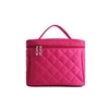 hot pink diamond cosmetic bag, women handbag cosmetic case, portable make up case cosmetic bag for girls tote bag