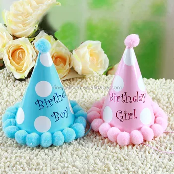 Happy Birthday Hat Party Decoration Kids Gift Paper Cap Buy