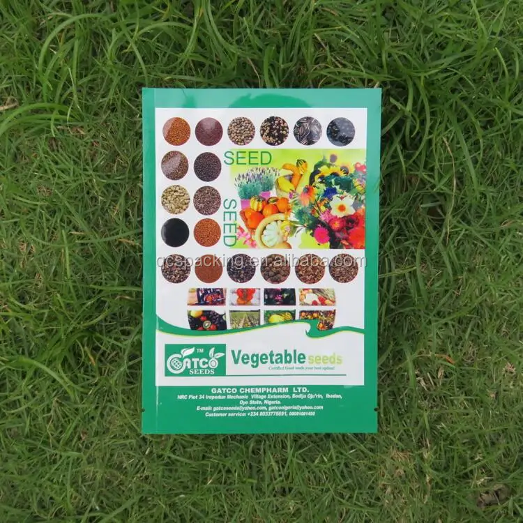 Oem Service Plant Seed Bag Small Flat Paper Seed Bags Wholesale Seeds