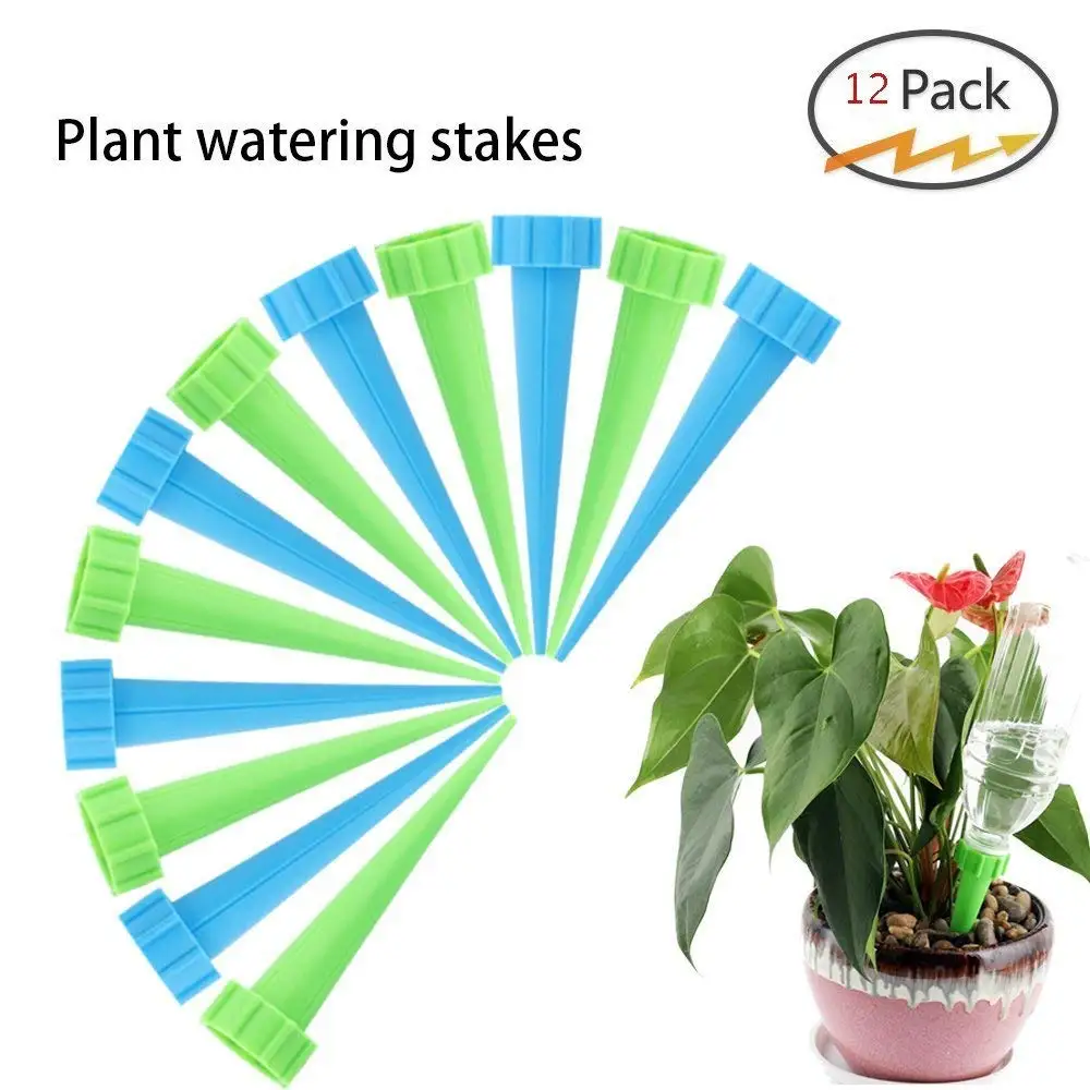 Oubest Self Watering Probes Indoor Automatic Watering System for House Plants Ceramic Slow Release (4 Pcs