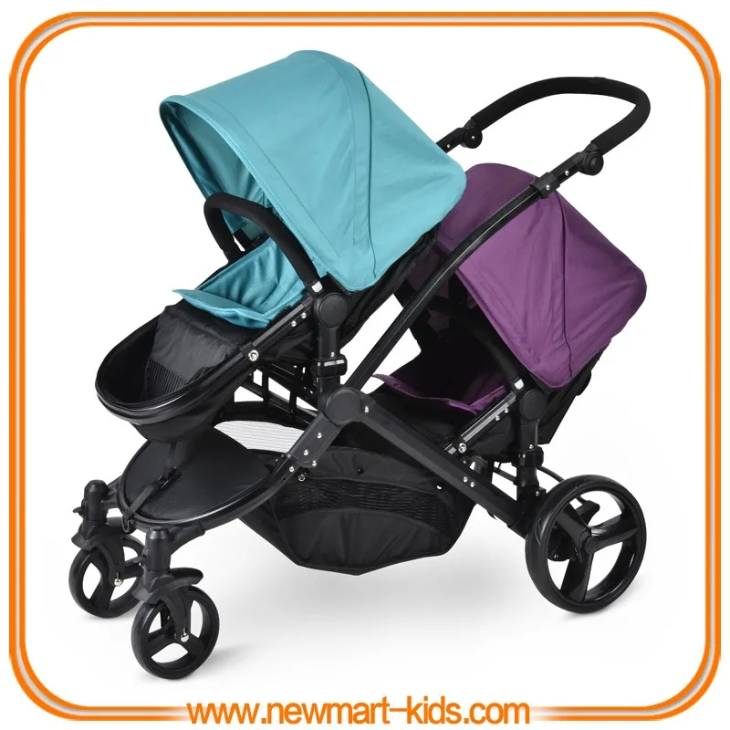 double twin pushchair pram