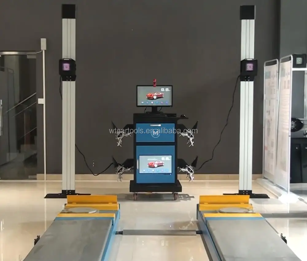 5d Wheel Aligner Movable Wheel Alignment With 3pcs Cameras 5pcs Targets