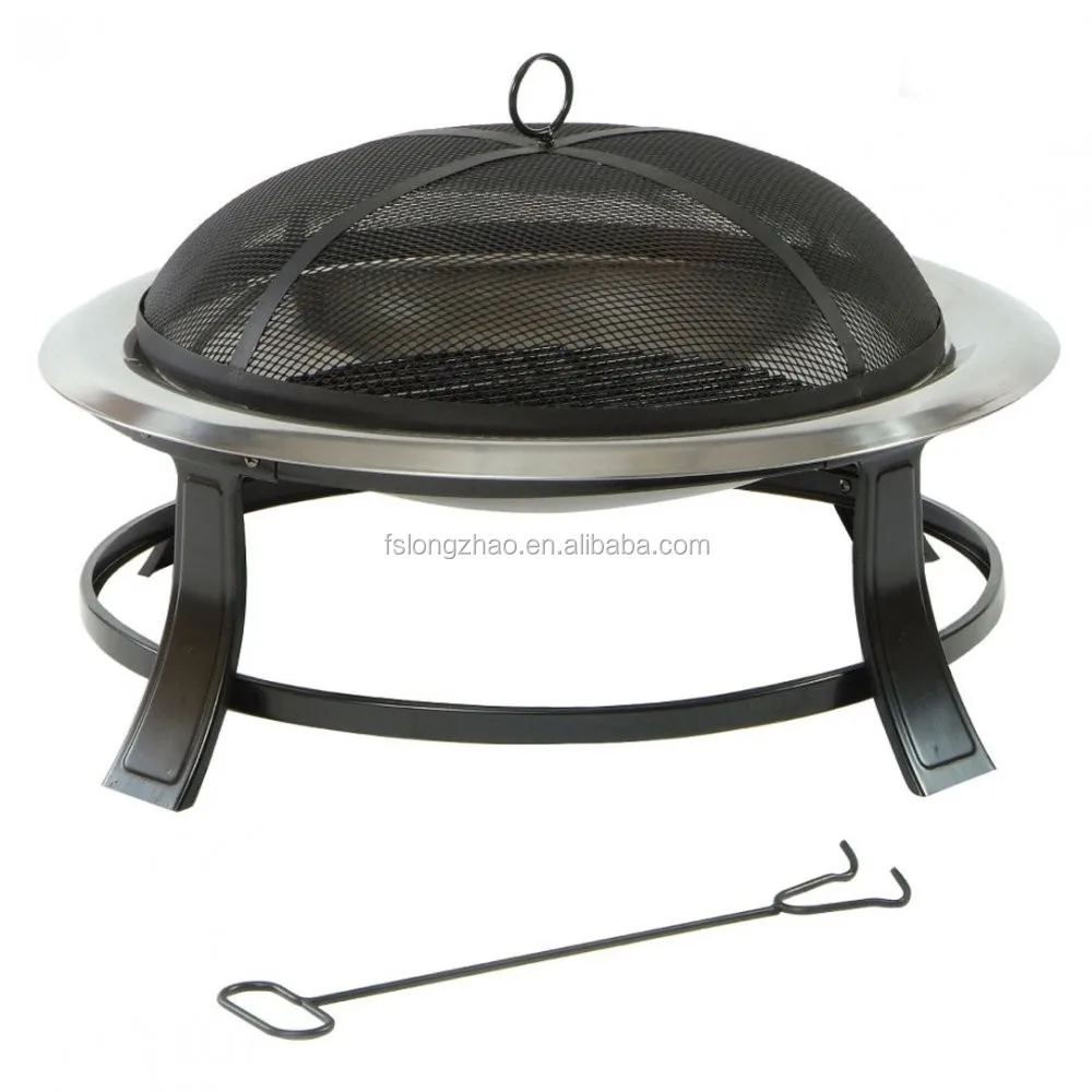 Outdoor stainless steel heavy duty fire pits