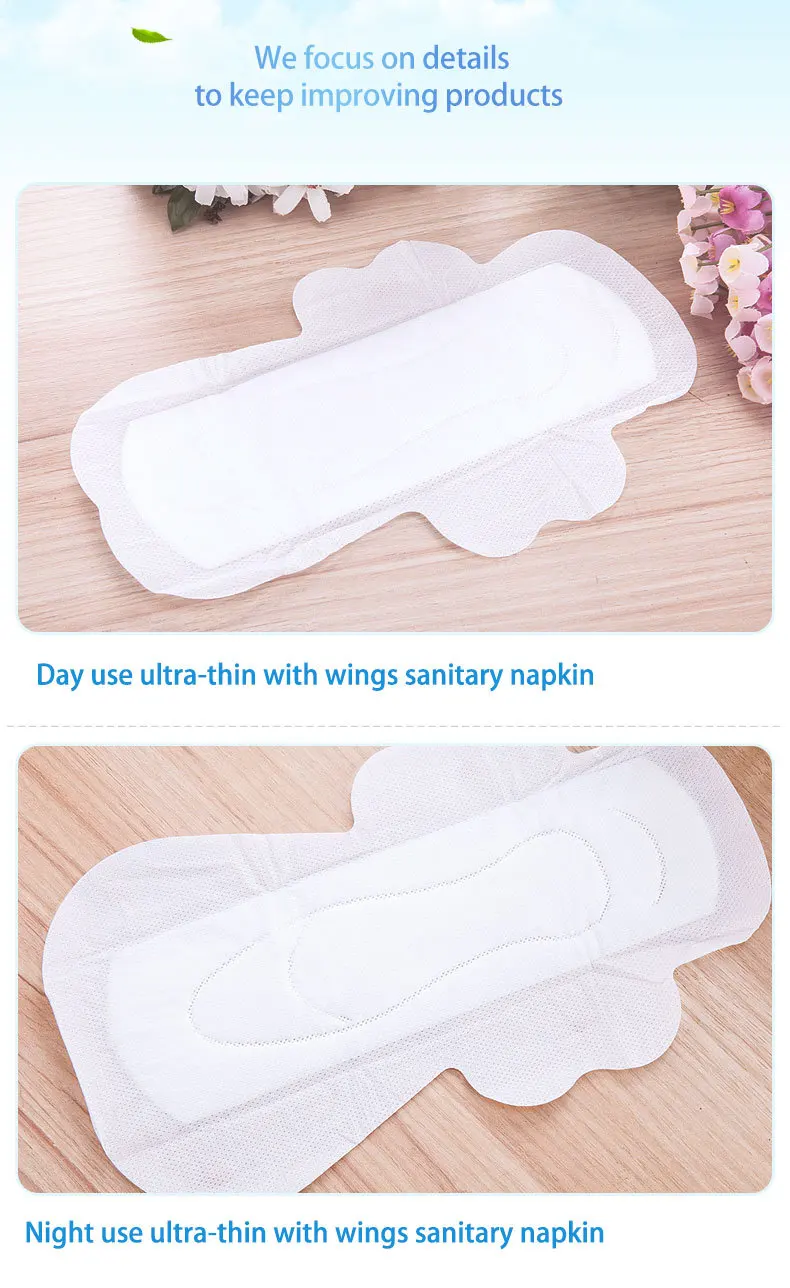 Sanitary Pads Brand Anion Daily Sanitary Napkins Pads Carefree Sanitary Napkin With Wings