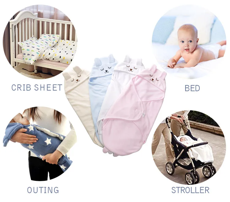 White Viscose Swaddle Blanket Baby Swaddle Blanket Wrap Set Quality 100