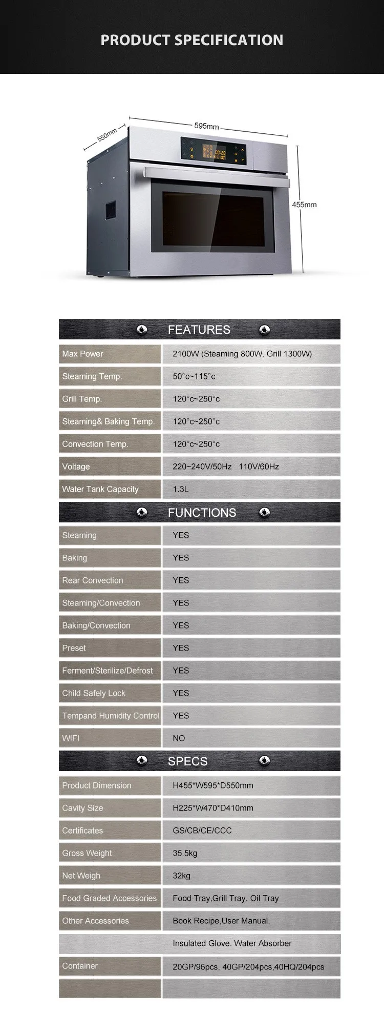 20 steam oven фото 104