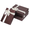 High quality custom print cloth,dress,t-shirt case paperboard box coffee color