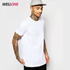Wellone high quality men short sleeve breathable material custom made white t-shirts 100% cotton