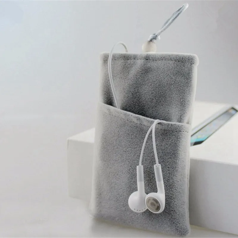 Promo Mobile phone storage bag power protection Mobile flannelette bag